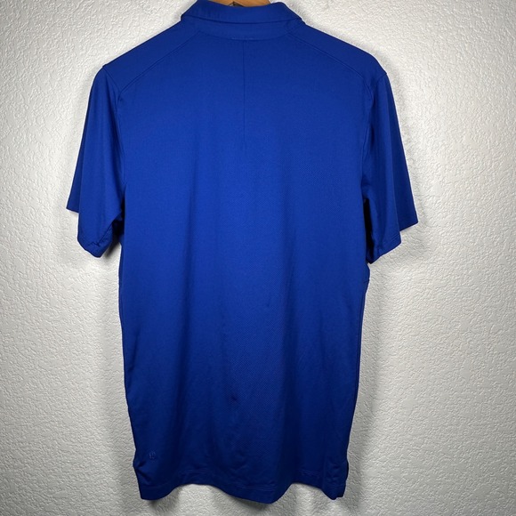 Lululemon Evolution Short-Sleeve Polo Shirt‎ Royal Blue Performance Golf Medium - Picture 5 of 9